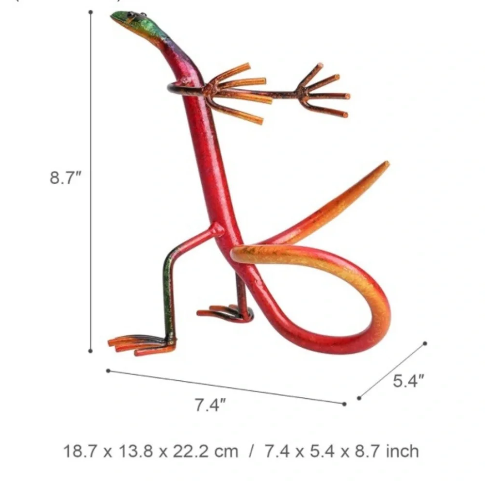 RED LIZARD Metal Wine Rack 8.7 inches Tall
